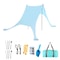 Family Beach Sun Shade Tent with Sandbags Portable Beach Awning