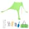 Family Beach Sun Shade Tent with Sandbags Portable Beach Awning