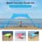 Family Beach Sun Shade Tent with Sandbags Portable Beach Awning