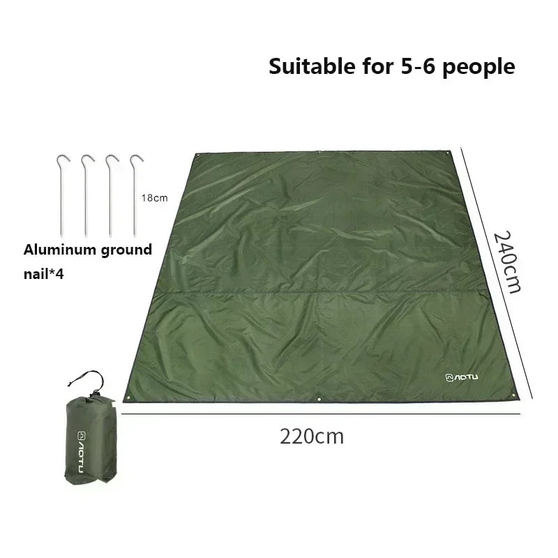 Waterproof Camping Tarp Hammock Rain Fly Tent Footprint For Hiking Beach And Picnic 8