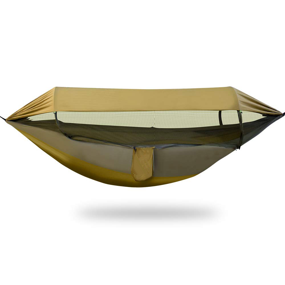 Quick Release Double Camping Hammock With Mosquito Net And Rain Fly 7