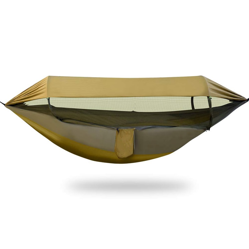 Quick Release Double Camping Hammock With Mosquito Net And Rain Fly 7