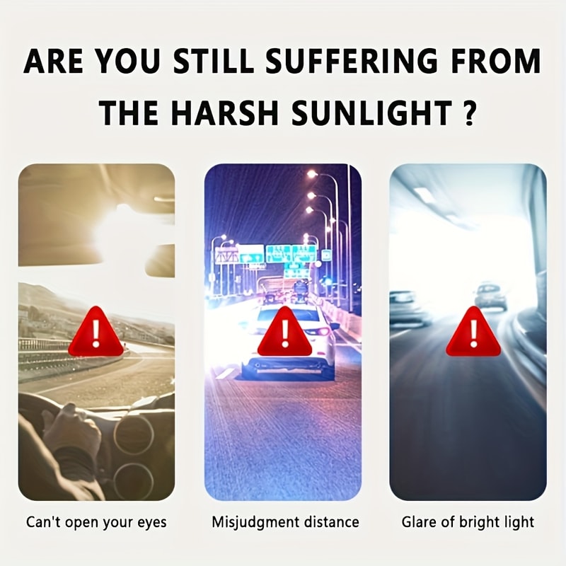 Polarized Sun Visor for Car Anti Glare Visor Extender with UV Protection