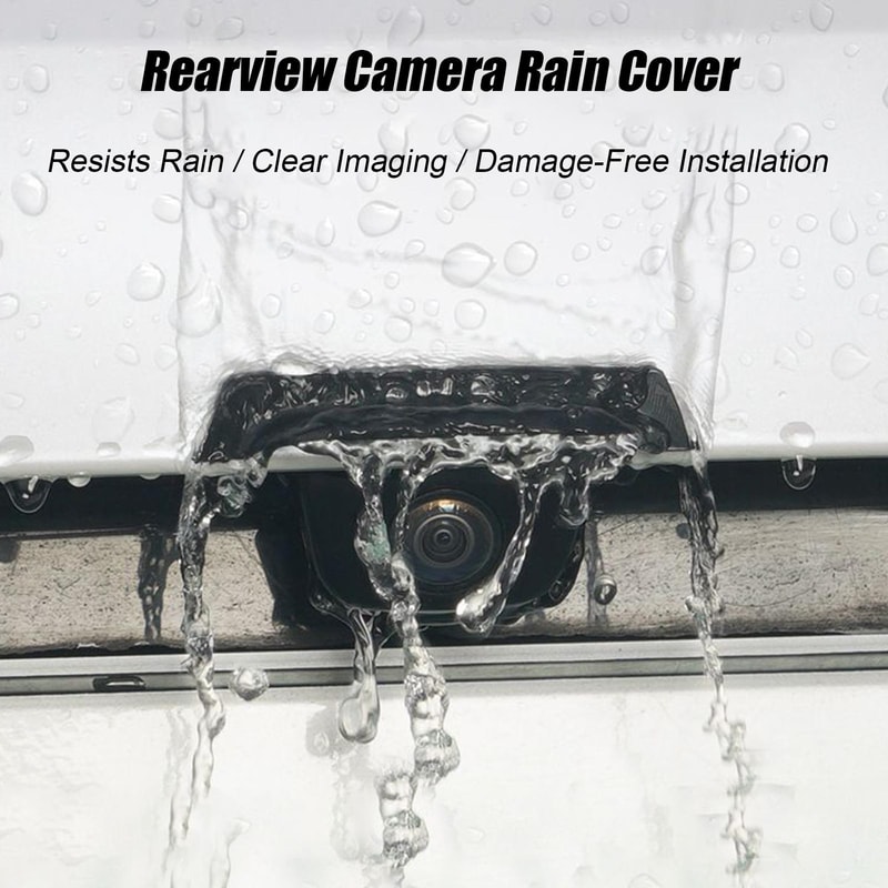 Universal Backup Camera Rain Shield Cover for Clearer Safer Reversing