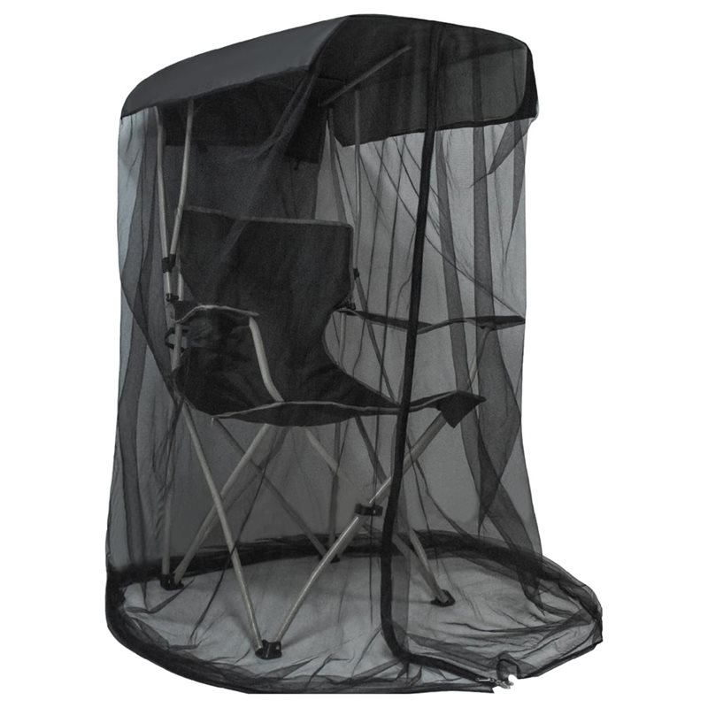 Waterproof Canopy Chair Mosquito Net Cover with Zipper for Fishing Camping Patio Chairs
