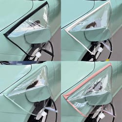 universal ev charger port cover for outdoor charging clear waterproof rain and dust shield