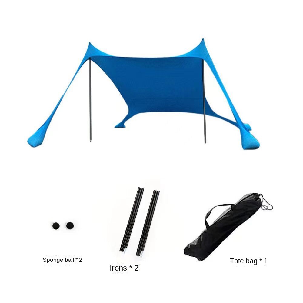 Portable Beach Tent Sun Shelter for Families Windproof Pop Up Beach Tent