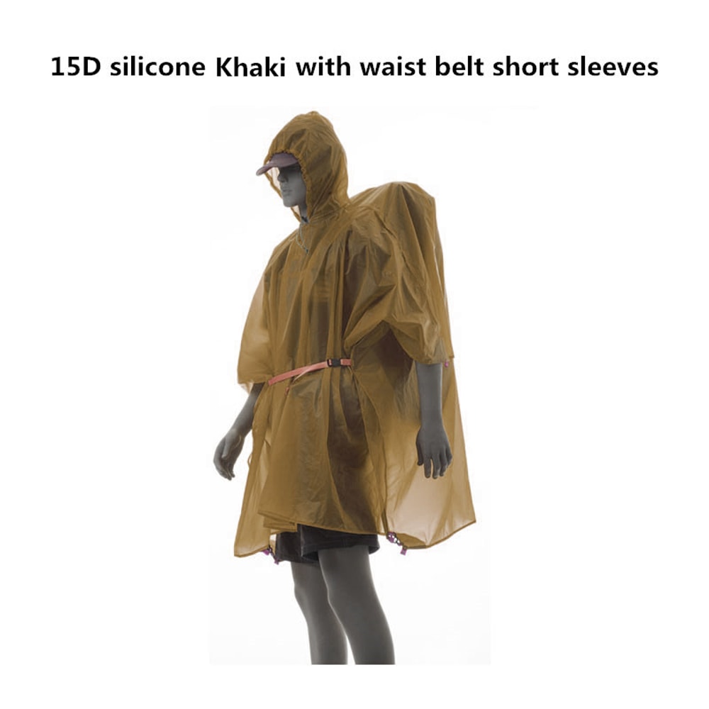 Gear Ultralight Rain Poncho Camping Tarp for Hiking and Backpacking