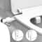 Bidet Toilet Seat New Lightweight Ultra Thin Non Electric Double Nozzle Adjustable Water Pressure E 6