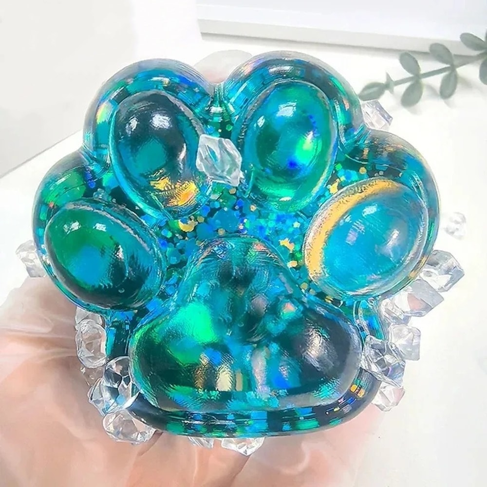 Kawaii Cat Paw Squishy Stress Relief Toy for Kids & Adults