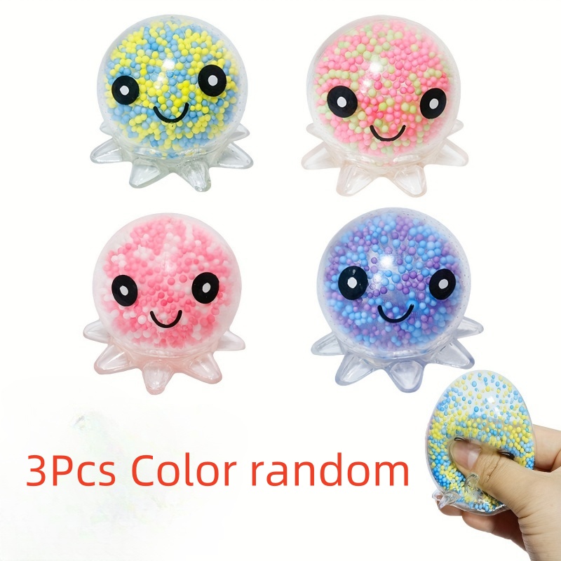 GlowSquid Light Up Stress Ball Sensory Fidget Toy For Kids And Adults 7