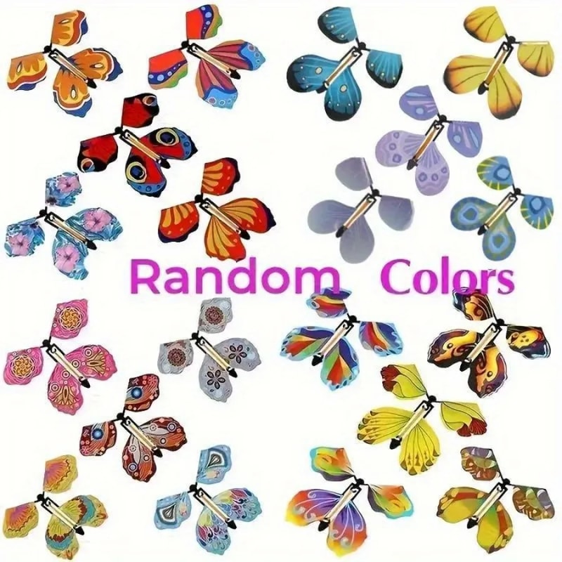 Magic Flying Butterfly Bookmark Surprise Toy for Cards, Gifts & Party Favors