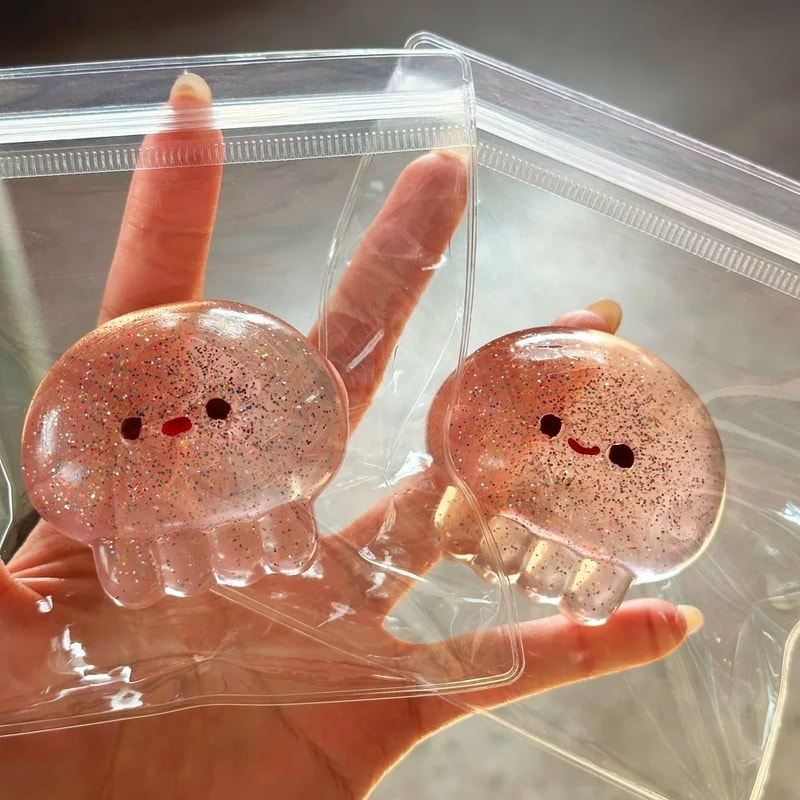 Kawaii Jellyfish Squishy Stress Relief Toy For Sensory Play And Anxiety Calm 1