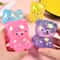Glitter Gummy Bear Stress Relief Toy Soft Squishy Fidget Toy For Kids Adults 3