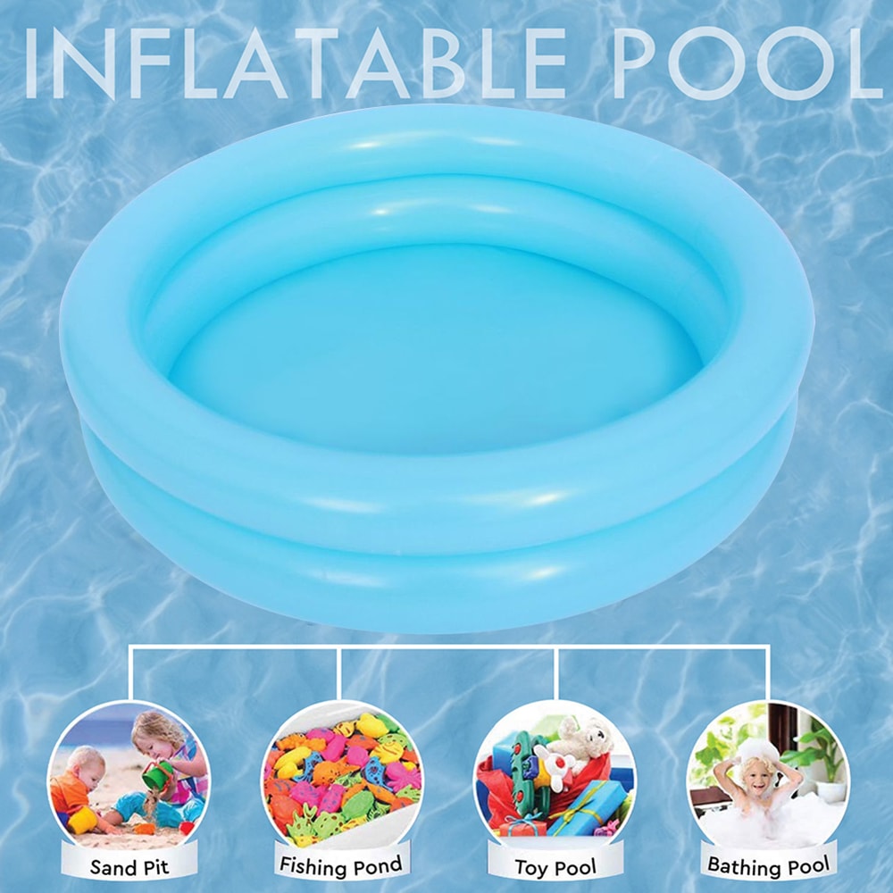 Portable Inflatable Baby Pool For Toddlers Indoor Outdoor Summer Splash Tub 1