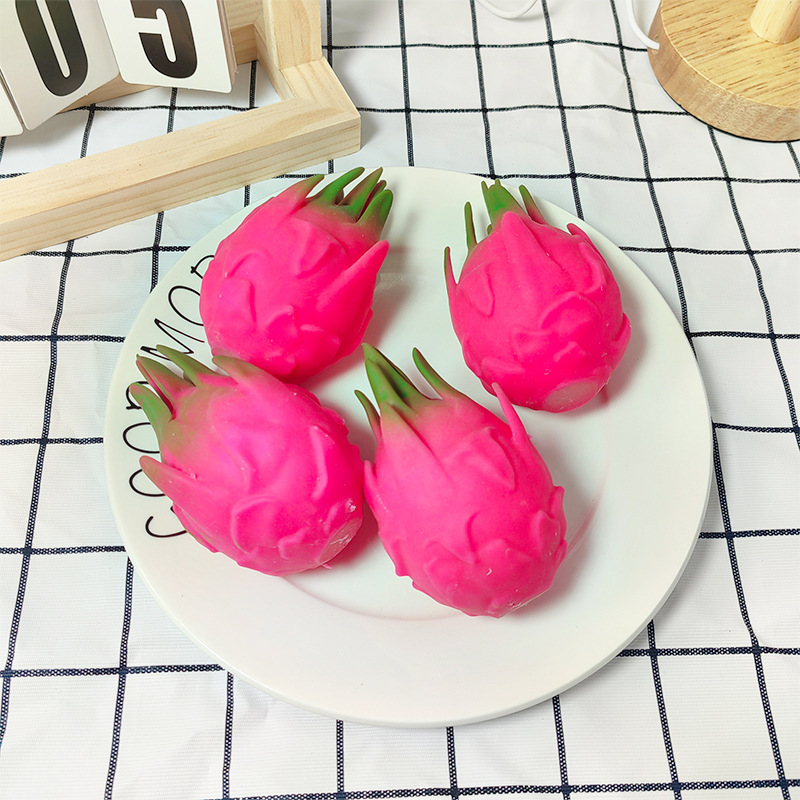 Dragon Fruit Squishy Stress Ball Sensory Fidget Toy for Anxiety Relief