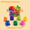 Montessori Screw Mosaic Building Blocks Set For Kids Fine Motor Learning Toy 5