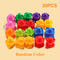 Montessori Screw Mosaic Building Blocks Set For Kids Fine Motor Learning Toy 7