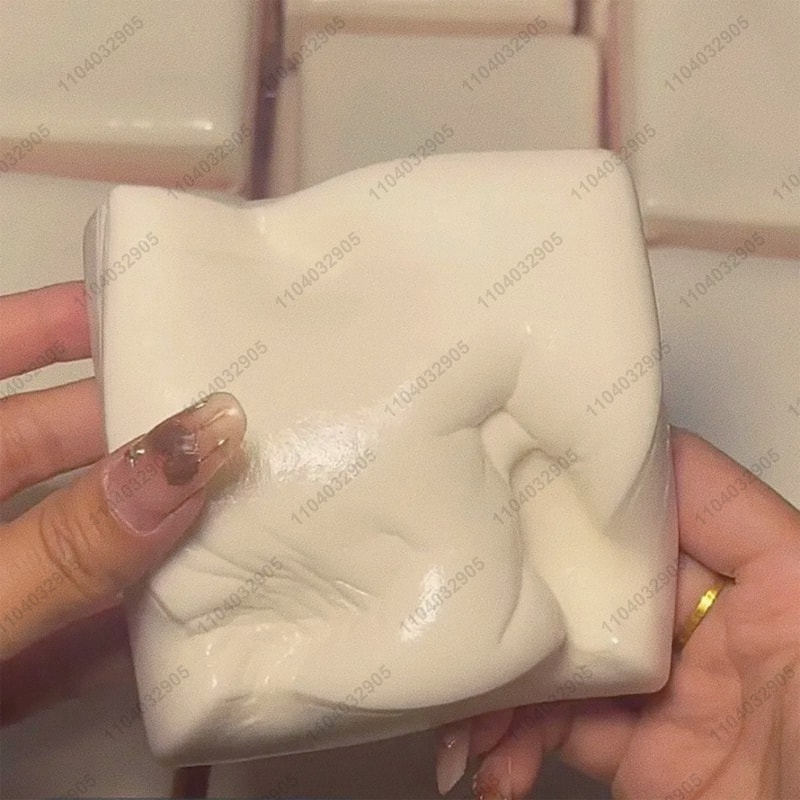 Sticky Rice Cake Squishy Toy Slow Rising Stress Relief Squishy For Relaxation Sensory Fun 1