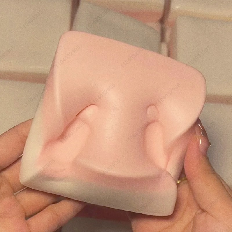 Sticky Rice Cake Squishy Toy Slow Rising Stress Relief Squishy For Relaxation Sensory Fun 3