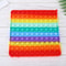 Rainbow Pop It Sensory Fidget Toy for Stress Relief and Focus