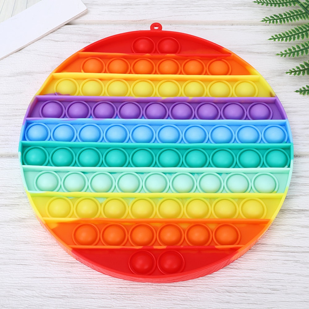 Rainbow Pop It Sensory Fidget Toy for Stress Relief and Focus