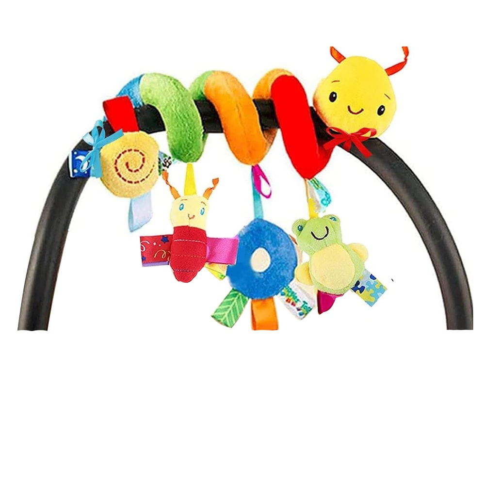 Snuggle Spiral Baby Car Seat Toy For Stroller And Crib Sensory Play 5