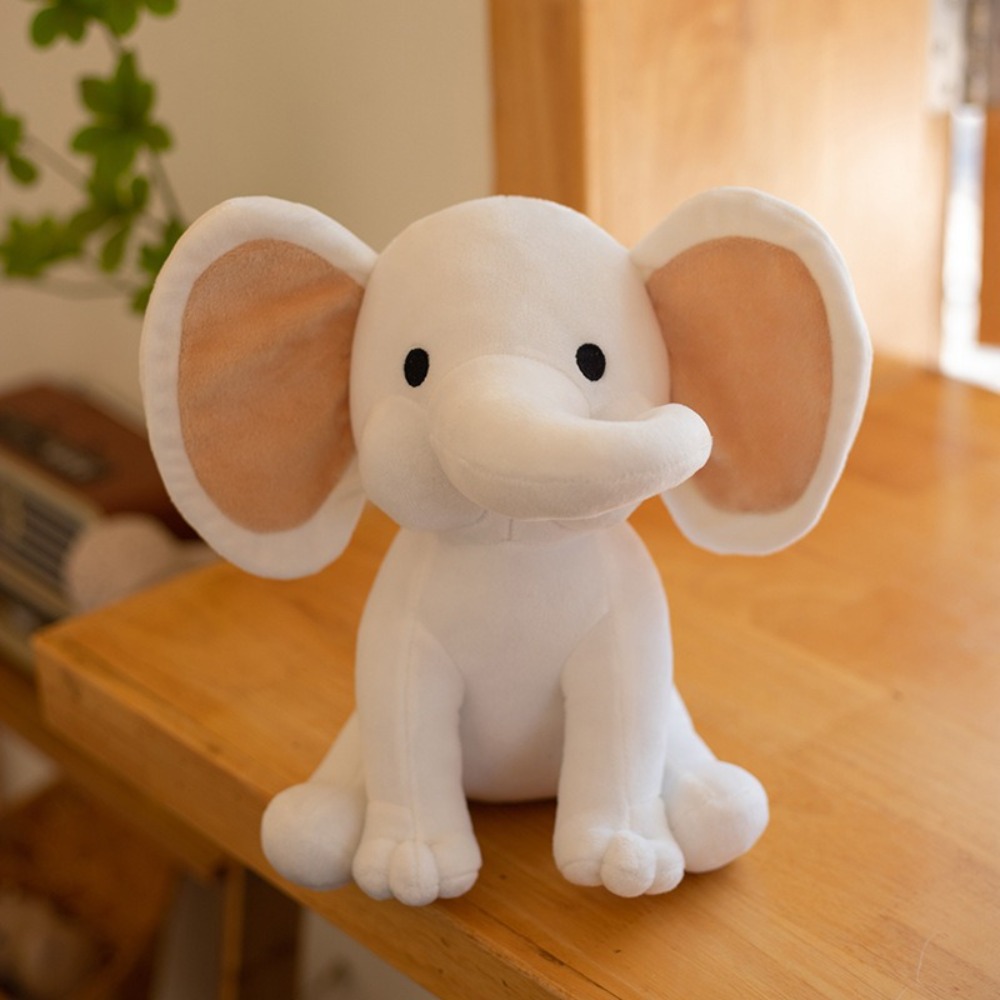 Cozy Elephant Plush Pillow Soft Kawaii Stuffed Animal Sleeping Aid for Kids & Babies