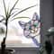 Cute Cat Peeking Window Decal Waterproof Glass Sticker for Car, Bedroom & Living Room