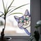 Cute Cat Peeking Window Decal Waterproof Glass Sticker for Car, Bedroom & Living Room