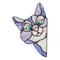 Cute Cat Peeking Window Decal Waterproof Glass Sticker for Car, Bedroom & Living Room