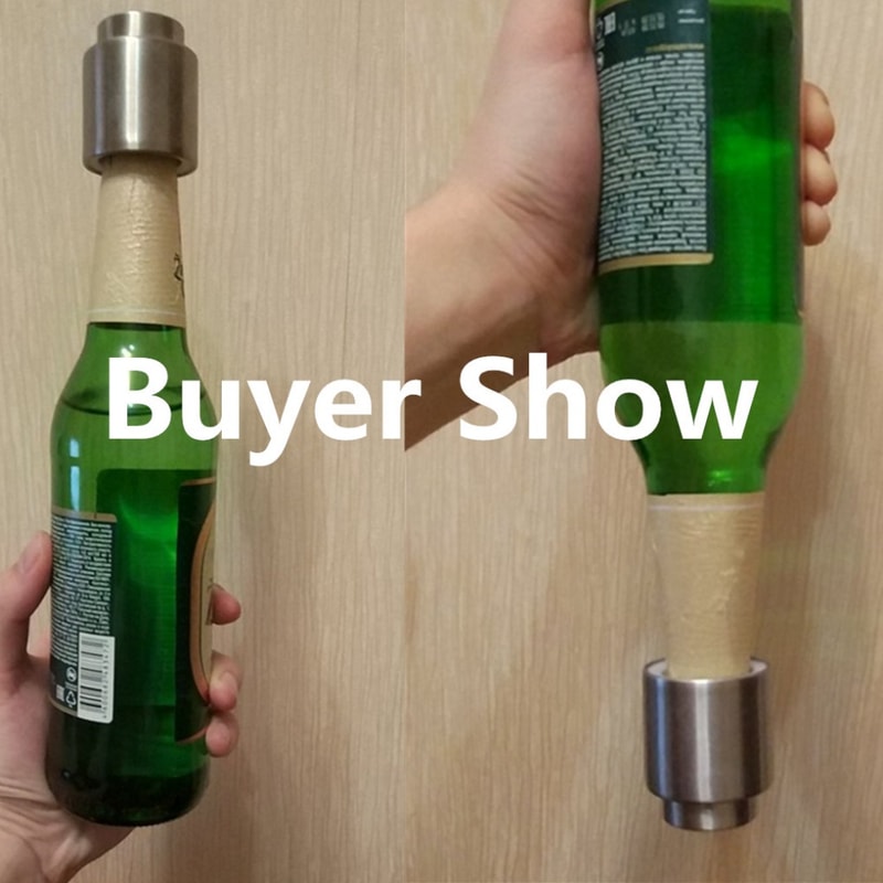 Stainless Steel Vacuum Wine Stopper Set Reusable Airtight Wine Bottle Sealer Caps