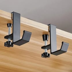 adjustable aluminum desk edge hook for headphones, bags & gaming accessories