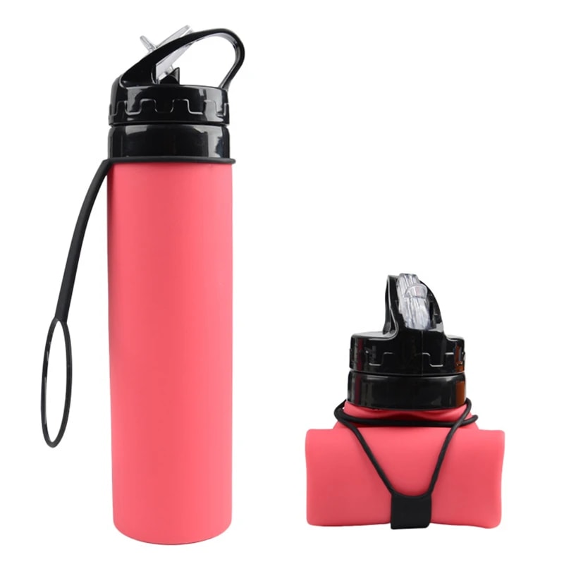 Collapsible Portable Water Bottle Leakproof Travel Sport 1