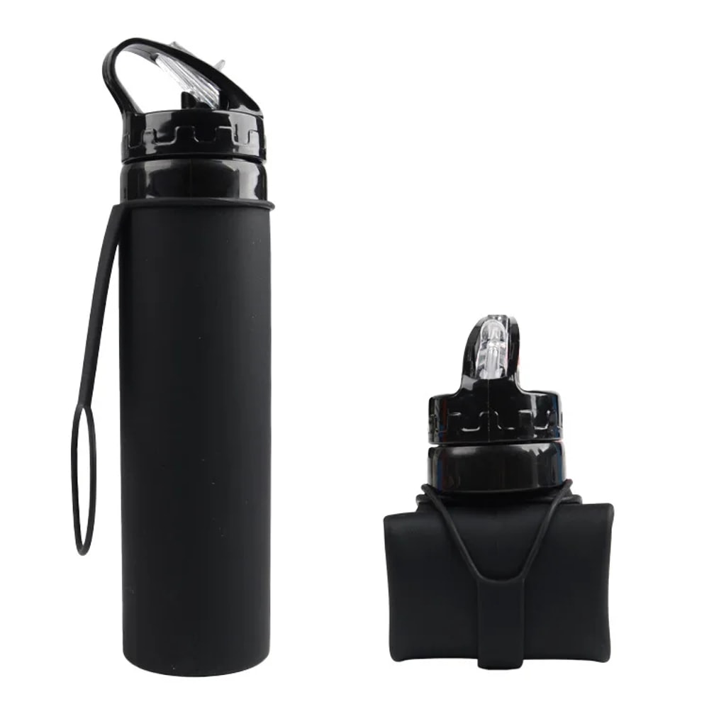 Collapsible Portable Water Bottle Leakproof Travel Sport 6