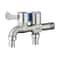 Dual Control Stainless Steel Faucet With Double Outlet Bathroom Bidet Tap 0