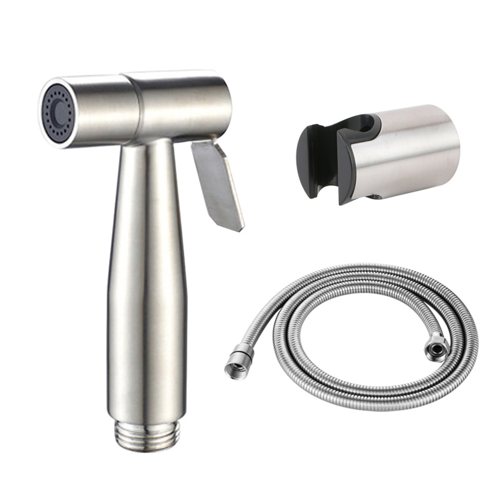 Stainless Steel Handheld Toilet Spray Kit for Bathroom Cleaning
