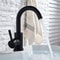 Premium Matt Black & Brushed Nickel Bathroom Faucet Sleek Mixer Tap for Sinks