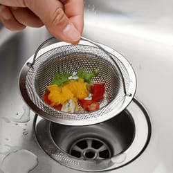 premium stainless steel bathtub hair catcher & shower drain filter