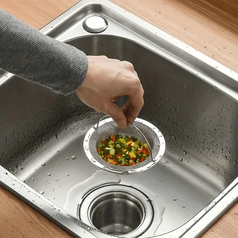 Premium Stainless Steel Bathtub Hair Catcher & Shower Drain Filter