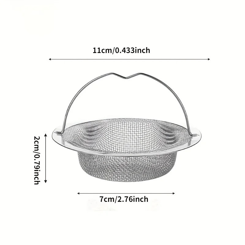 Premium Stainless Steel Bathtub Hair Catcher & Shower Drain Filter