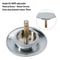 Premium Bathtub Drain Stopper for Sinks & Baths Silver Pop Up Plug