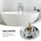 Premium Bathtub Drain Stopper for Sinks & Baths Silver Pop Up Plug