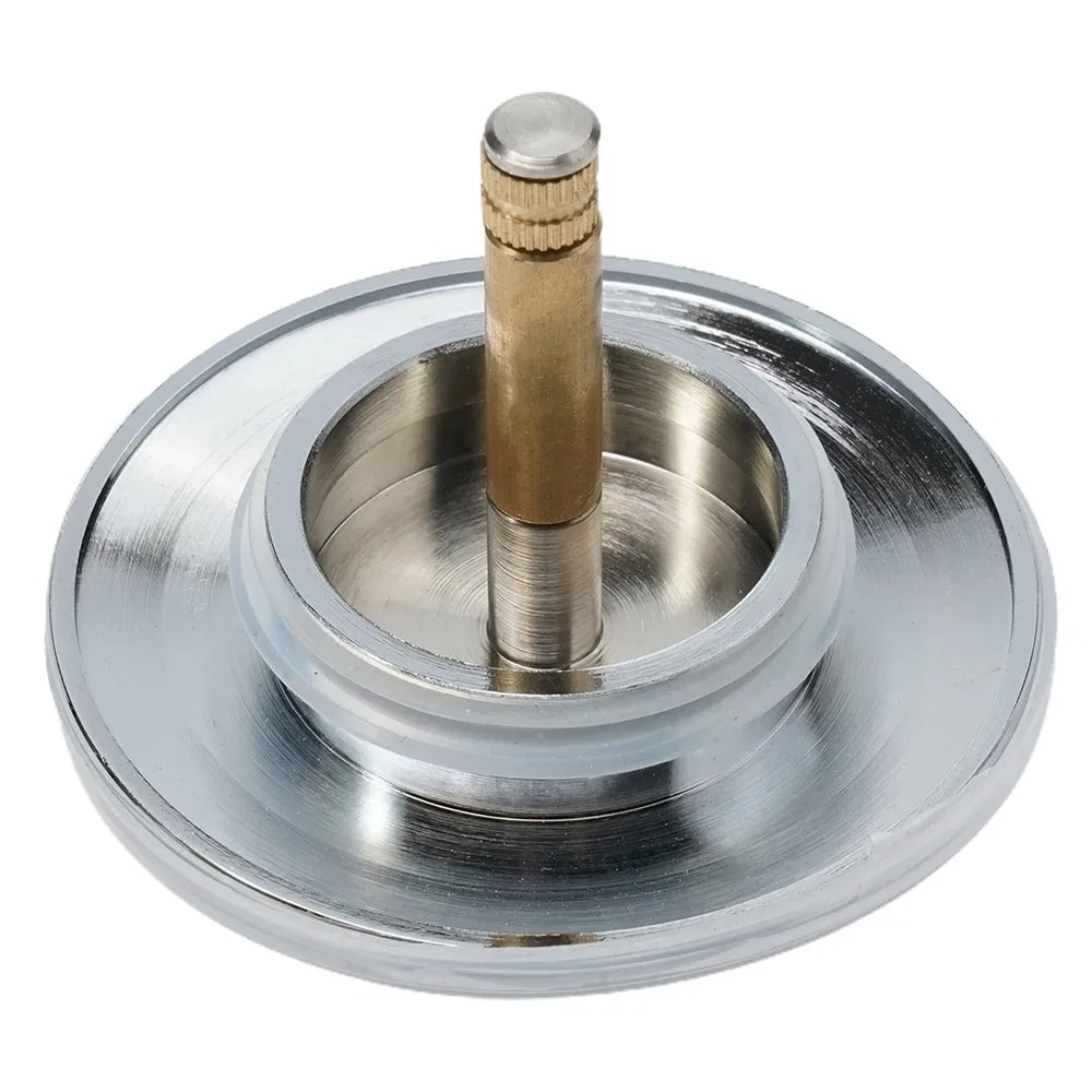 Premium Bathtub Drain Stopper for Sinks & Baths Silver Pop Up Plug