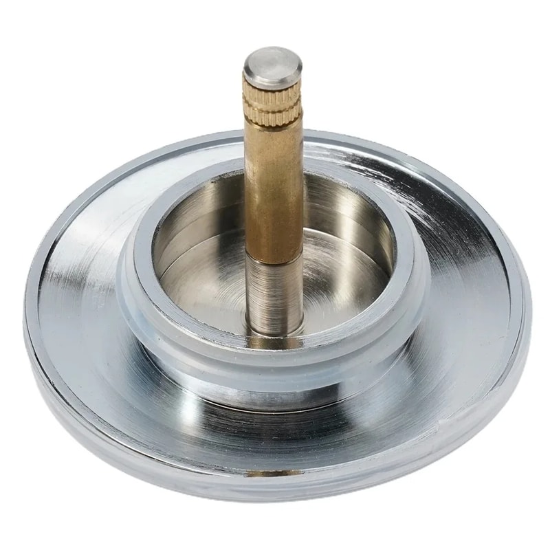 Premium Bathtub Drain Stopper for Sinks & Baths Silver Pop Up Plug