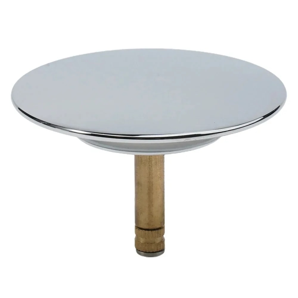 Premium Bathtub Drain Stopper for Sinks & Baths Silver Pop Up Plug