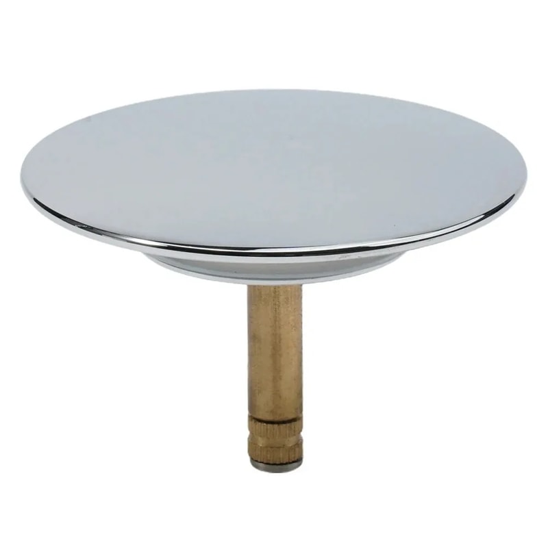 Premium Bathtub Drain Stopper for Sinks & Baths Silver Pop Up Plug