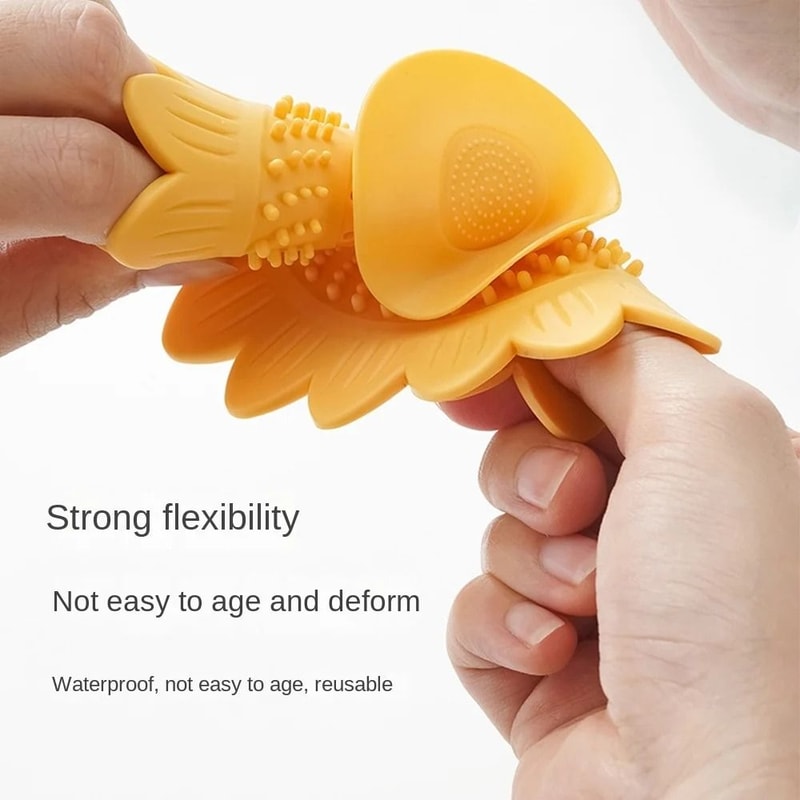 Anti Clog Silicone Floor Drain Hair Filter Cover Press Type Mat 3