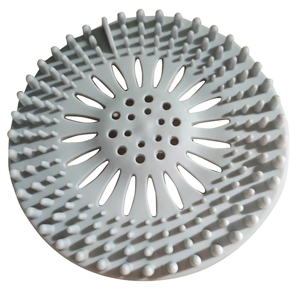 Silicone Shower Drain Hair Catcher Sink Strainer Hair Filter For Bathroom 1