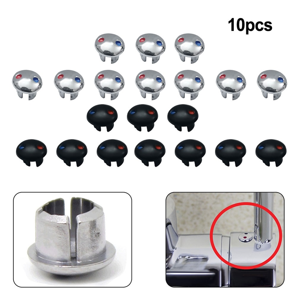 Faucet Handle Labels for Hot & Cold Water Mixer Tap